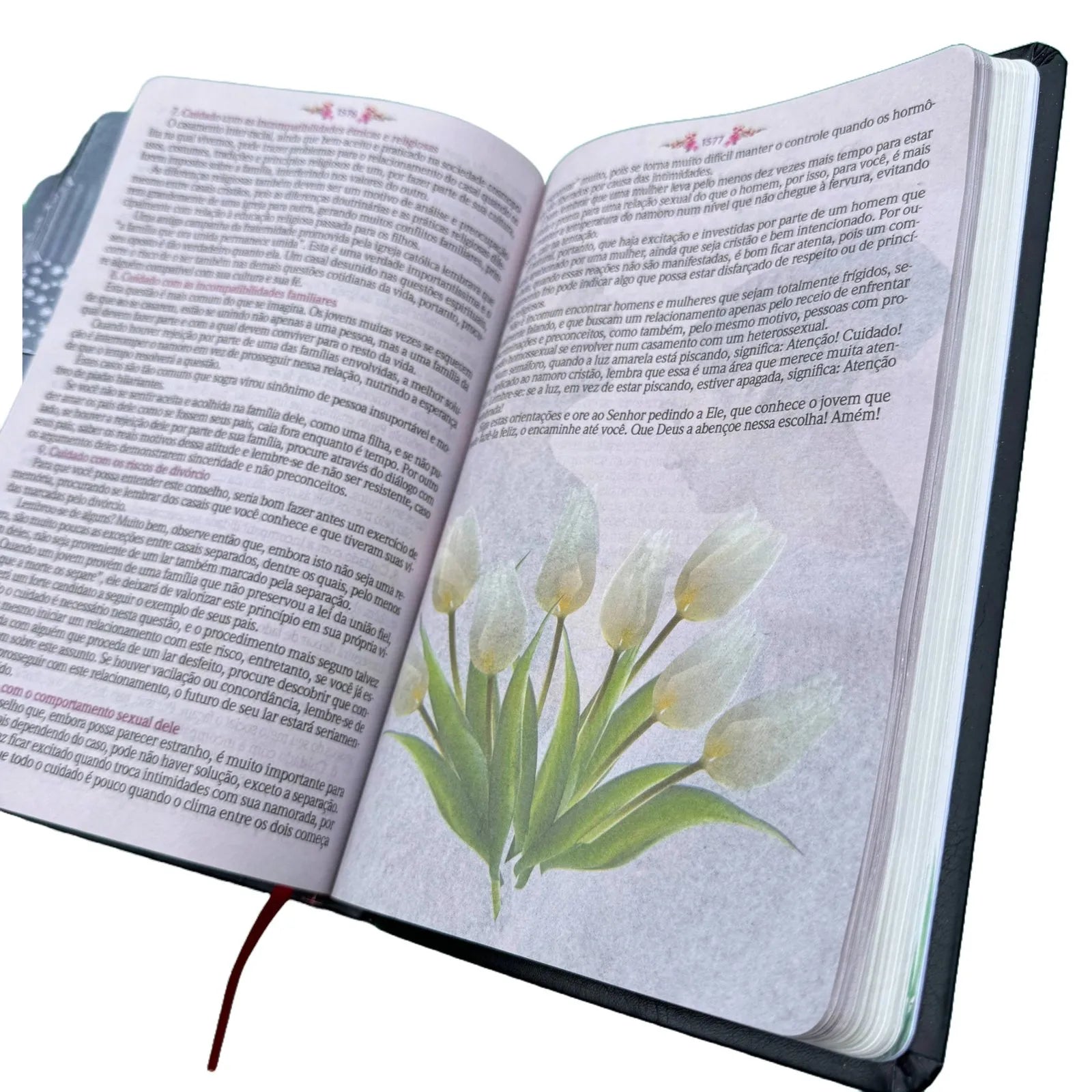 Bíblia Glitter Rosa 100% Mulher Sábia de Estudos Escolhida por Deus Full Color e Indice