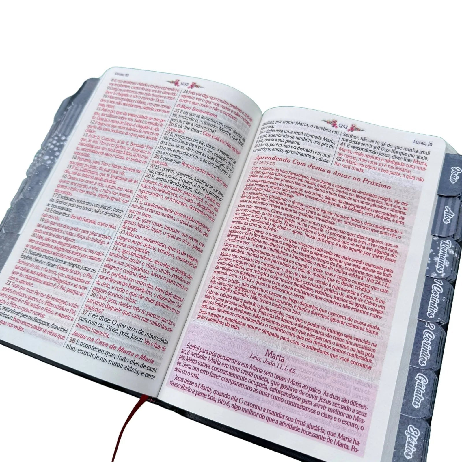 Bíblia Glitter Rosa 100% Mulher Sábia de Estudos Escolhida por Deus Full Color e Indice